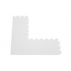 ELIS DESIGN Rohový díl pěnového puzzle podložky premium barva: Bílá