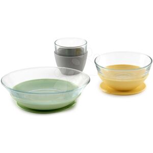 Jídelní souprava ze skla Duralex Yellow Glass Meal Beaba z vysoce kvalitního temperovaného materiálu od 36 měsíců