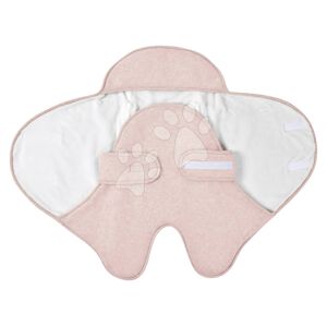 Zavinovačka Babynomade® Double Fleece Beaba Dusty Rose White dvouvrstvá extra teplá růžová od 0–6 měsíců
