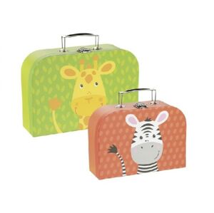 Goki Sada dětských kufrů - žirafa a zebra
