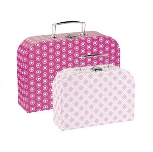 Goki Sada dětských kufrů - růžová