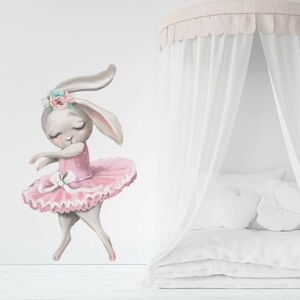 Vyrobeno v EU Nálepka na stěnu - Baletka králíček rozměr: S