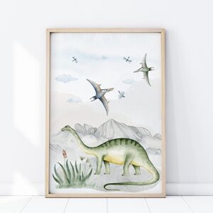 Yokodesign Plakát - Brontosaurus rozměr: 70×100, na šířku