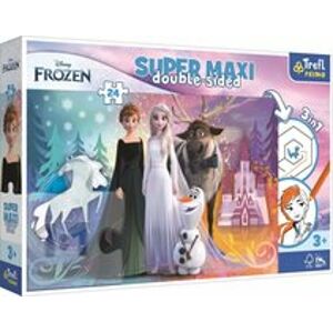 Trefl Puzzle 24 SUPER MAXI - Šťastná země Frozen