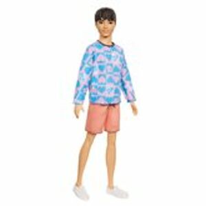 Mattel Barbie model Ken modro-růžová mikina HRH24