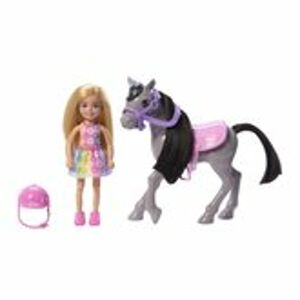Mattel Barbie Chelsea s poníkem HTK29