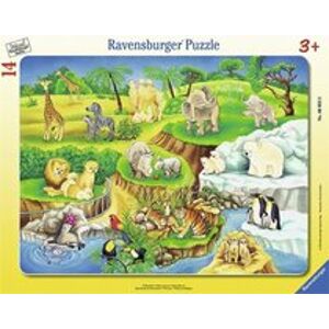 Ravensburger puzzle ZOO rámové 14 dílků