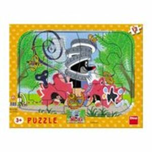 Dino puzzle Krtek opravář 12D deskové