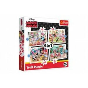 Trefl Puzzle 4v1 Minnie s přáteli Disney 28,5x20,5cm