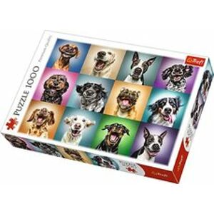 Trefl Puzzle 1000 - Legrační psí portréty