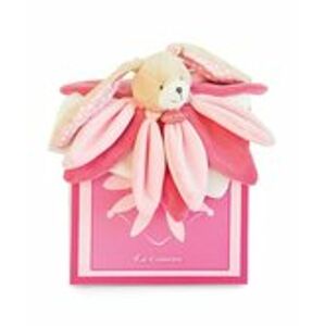 DouDou et Compagnie Paris dárková sada plyšový usínáček králíček růžový 28 cm