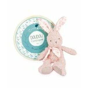 Doudou Růžový plyšový králík z  BIO bavlny 25 cm
