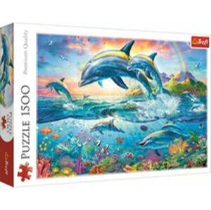 Trefl Puzzle Rodina delfínů 1500 dílků