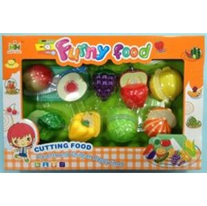 Mac Toys set potravin na suchý zip krájení ovoce a zelenina