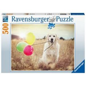 RAVENSBURGER Labrador s balónky 500 dílků