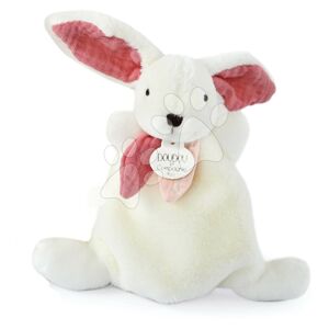 Plyšový zajačik Bunny Happy Boho Doudou et Compagnie ružový 17 cm v darčekovom balení od 0 mes DC3882