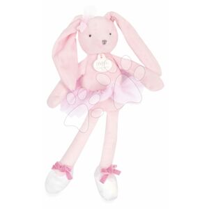 Plyšová bábika zajačik Bunny My Doudou Ballerine Doudou et Compagnie ružová 30 cm v darčekovom balení od 0 mes DC3972