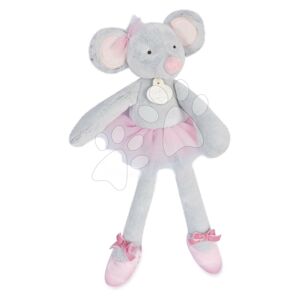 Plyšová bábika myška Mouse My Doudou Ballerine Doudou et Compagnie ružová 30 cm v darčekovom balení od 0 mes DC3975
