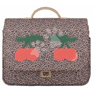 Školní aktovka It Bag Mini Leopard Cherry Jeune Premier ergonomická luxusní provedení 27*32 cm