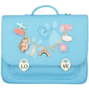 Školní aktovka It Bag Maxi Vichy Love Blue Jeune Premier ergonomická luxusní provedení 35*41 cm