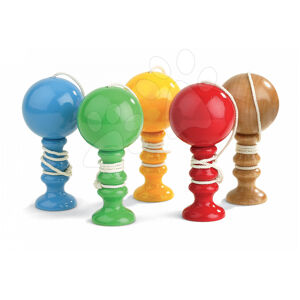 Janod dřevěná hračka Cadet Roussel Cup&Ball 04013 5 barev