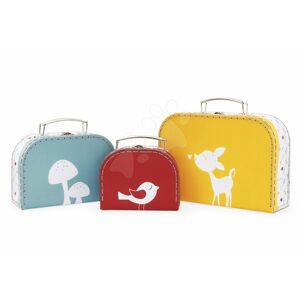 Sada tří kufříků My 3 suitcases Classique Home Kaloo žlutý, červený a zelený od 0 měsíců