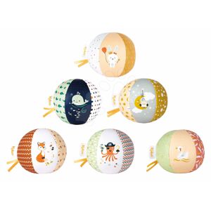 Textilní míček do postýlky My cute ball Kaloo 10 cm 6 motivů – Zajíček, Velryba, Sovička, Labuť, Chobotnice, Liška od 0 měsíců