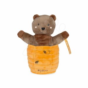 Plyšový medvěd loutkové divadlo Ted Bear Kachoo Kaloo překvapení v úlu 25 cm pro nejmenší od 0 měsíců