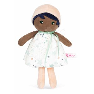 Panenka pro miminka Manon K Doll Tendresse Kaloo 18 cm v hvězdičkových šatech z jemného textilu v dárkovém balení od 0 měsíců