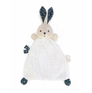Textilní zajíček na mazlení Nature Rabbit Doudou K'doux Kaloo bílý 20 cm z jemného materiálu od 0 měsíců