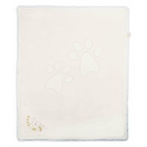 Deka pro nejmenší My Super Soft Blanket Perle Kaloo bílá 85*70 cm z měkkého materiálu s výšivkou od 0 měsíců
