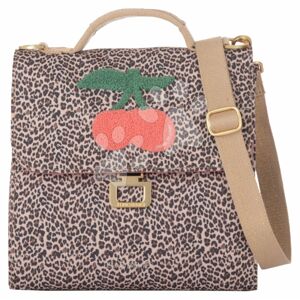 Box na svačinu Lunch Bag Leopard Cherry Jeune Premier ergonomický luxusní provedení 22*24 cm