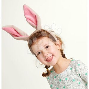 Ouška pro malého zajíčka Bunny Ears Headband ThreadBear z jemného plyše