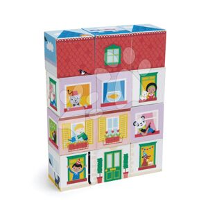 Dřevěné kostky Život v domě Dream house Blocks Tender Leaf Toys s detailně malovanými obrázky 12 dílů od 18 měsíců