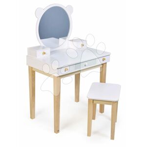 Dřevěný kosmetický stolek s židlí Forest Dressing Table Tender Leaf Toys zrcadlo a 5 šuplíků